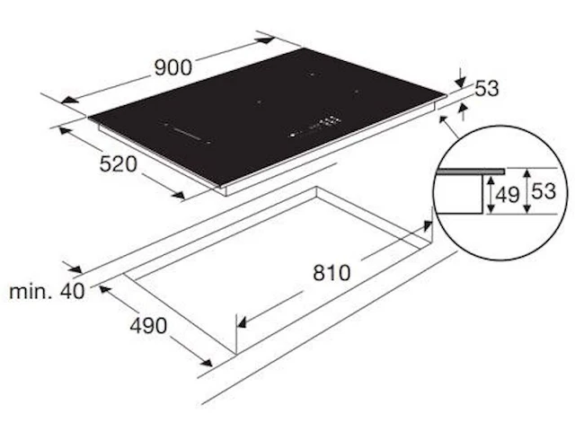 Inbouw inductiekookplaat pelgrim, ika7094, zwart - afbeelding 4 van  5