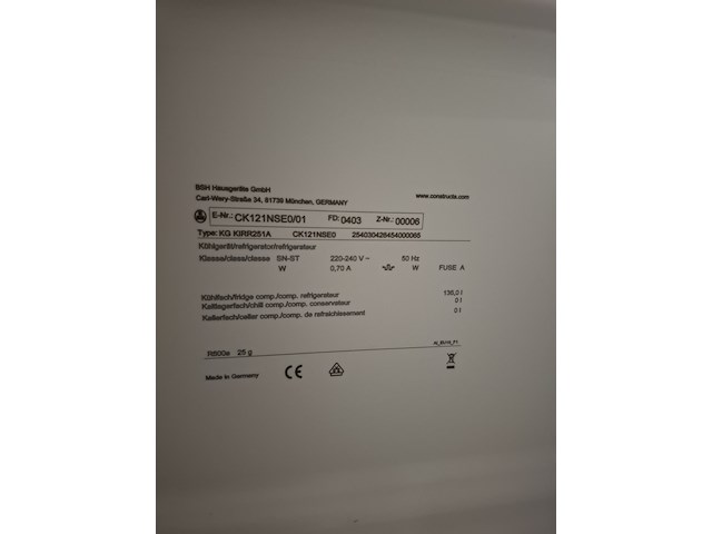 Inbouw koelkast, constructa, ck121nse0 - afbeelding 4 van  8