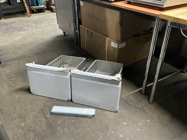 Inbouw lade voor koelwerkbank (3x) - afbeelding 1 van  7