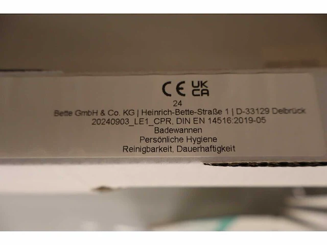 Inbouw ligbad bette, betteform, wit - afbeelding 9 van  9