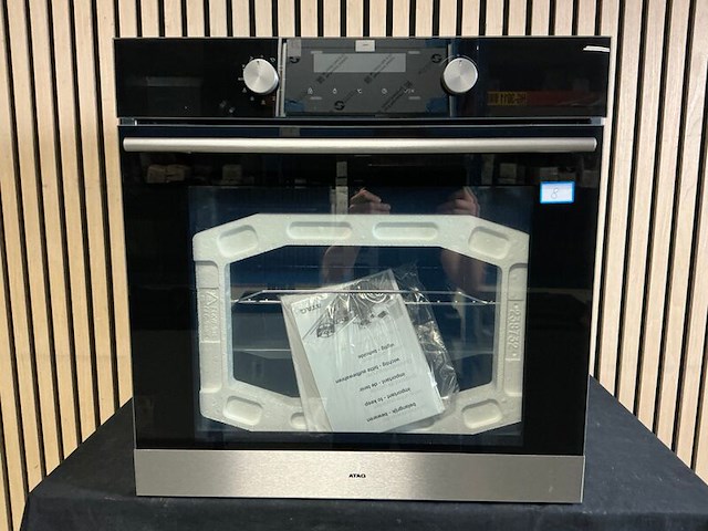Inbouw oven atag, ox16611b, zwart met rvs - afbeelding 1 van  5