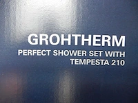 Inbouw regendouche set, grohe, grohtherm tempesta 210, chroom - afbeelding 4 van  5