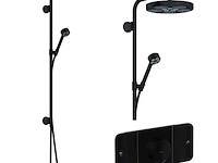 Inbouw thermostaat doucheset hansgrohe, axor one showerpipe 280, mat zwart - afbeelding 1 van  3
