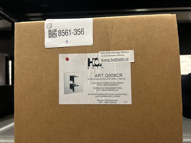Inbouw thermostaat met 2-weg omstel hotbath, q009cr - afbeelding 2 van  2