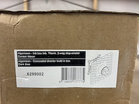 Inbouw thermostaat met 2-weg stop-omstel, donker blauw - afbeelding 2 van  3
