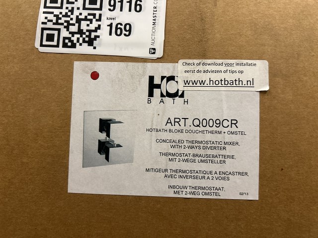 Inbouw thermostaat met 2-weg stop-omstel hot bath - afbeelding 3 van  3