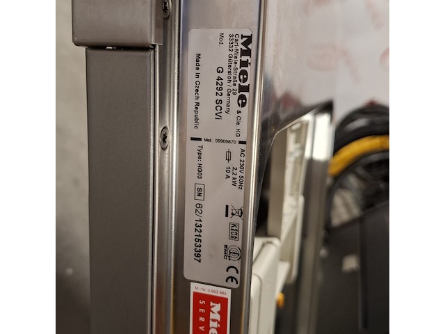 Inbouw vaatwasser, miele, g 4292 scvi - afbeelding 9 van  9