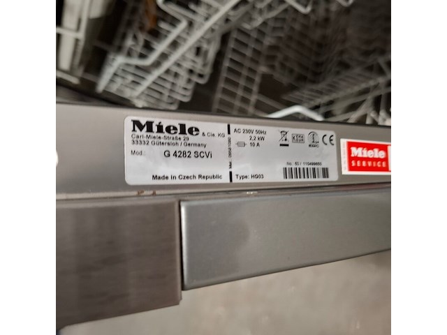 Inbouw vaatwasser, miele, g4282scvi - afbeelding 7 van  7