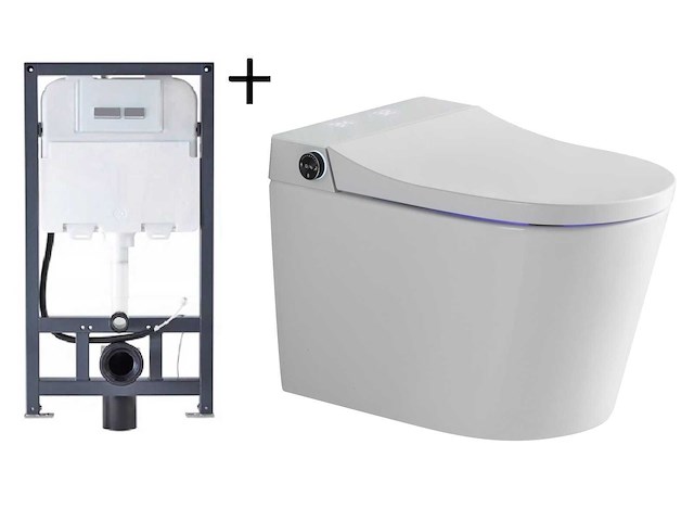 Inbouw wandcloset met reiniging en automatische closetzitting - afbeelding 1 van  23
