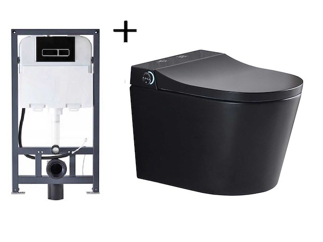 Inbouw wandcloset met reiniging en automatische closetzitting - afbeelding 1 van  12