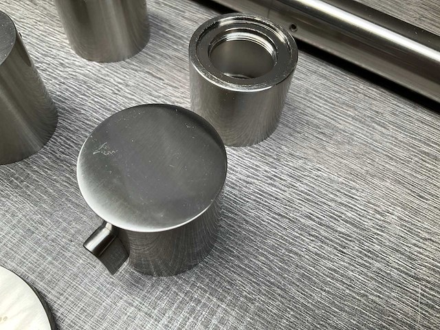 Inbouw wastafelkraan met inbouwdeel brushed nickel - afbeelding 3 van  3