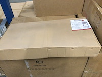 Inbouwframe met zwarte drukplaat zonder toilet, allibert, 826227 - afbeelding 2 van  4
