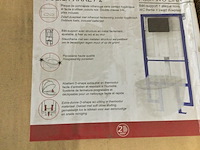 Inbouwframe met zwarte drukplaat zonder toilet, allibert, 826227 - afbeelding 3 van  4