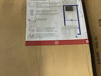 Inbouwframe met zwarte drukplaat zonder toilet, allibert, 826227 - afbeelding 3 van  4
