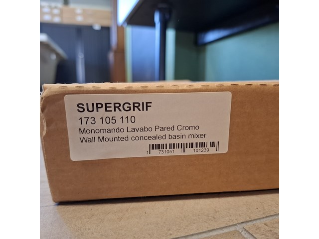 Inbouwkraan supergrif, chroom - afbeelding 6 van  6