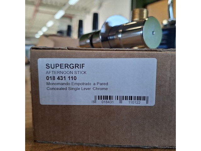 Inbouwkraan supergriff, afternoon stick, chroom - afbeelding 5 van  5