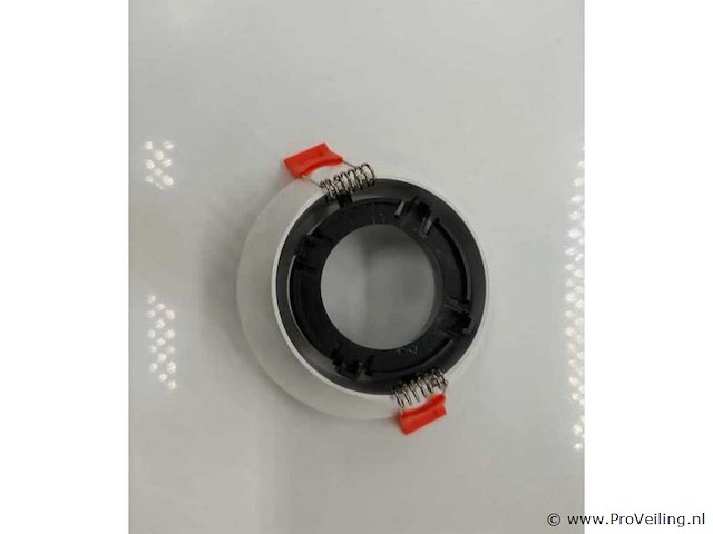 Inbouwlamp gu10 – draaibaar – rond – zwart/wit – ip20 (x50) - afbeelding 4 van  5