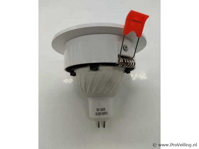 Inbouwlamp gu10 – draaibaar – rond – zwart/wit – ip20 (x50) - afbeelding 5 van  5