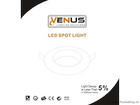 Inbouwlamp gu10 met lamphouder – ip20 – wit (x100) - afbeelding 5 van  5