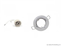 Inbouwlamp gu10 met lamphouder – ip20 – wit (x50) - afbeelding 1 van  5