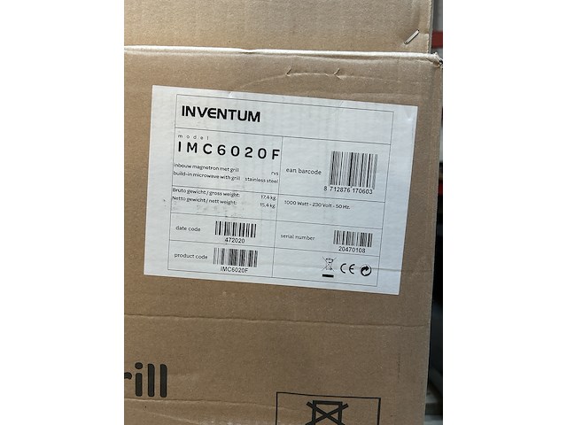 Inbouwmagnetron met grill inventum, imc6020f - afbeelding 3 van  3