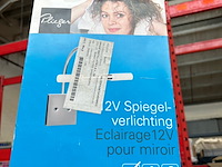 Inbouwnis 60x30x7.5 cm met flens, 1x 12v spiegelverlichting, plieger - afbeelding 2 van  4