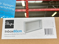 Inbouwnis 60x30x7.5 cm met flens, 1x 12v spiegelverlichting, plieger - afbeelding 3 van  4