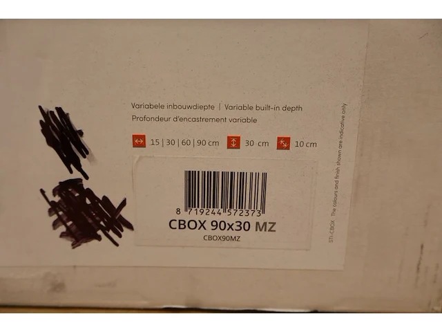 Inbouwnis looox, colour box, zwart - afbeelding 2 van  4
