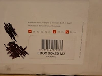 Inbouwnis looox, colour box, zwart - afbeelding 2 van  4