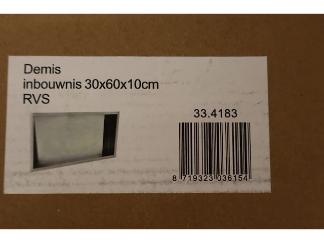 Inbouwnis wiesbaden, demis, rvs - afbeelding 2 van  6