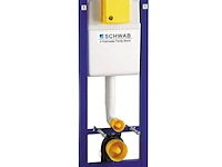 Inbouwreservoir, schwab, duplo wc 380, wit/blauw - afbeelding 1 van  4