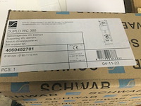 Inbouwreservoir, schwab, duplo wc 380, wit/blauw - afbeelding 3 van  4