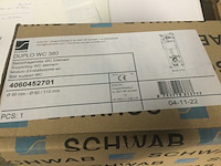 Inbouwreservoir, schwab, duplo wc 380, wit/blauw - afbeelding 2 van  2