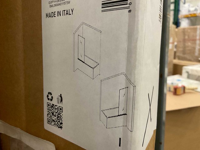 Inda 140x60cm bml090an011573w badscherm - afbeelding 2 van  2