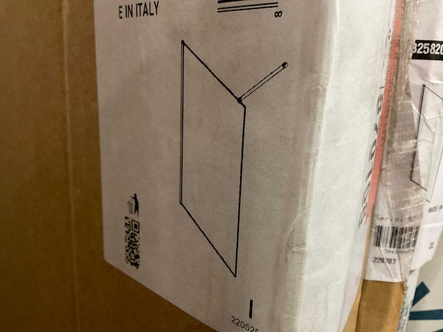 Inda 150x78-80cm b25820an01 walk-in badwand - afbeelding 3 van  3