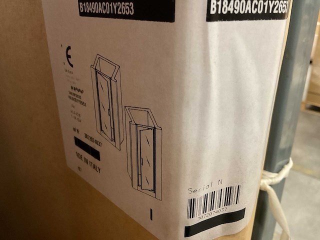 Inda 195x87-91cm b18490 ac 01 nis douchedeur - afbeelding 3 van  3