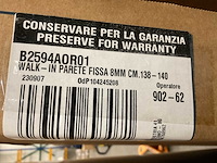 Inda 200x140cm b2504aor01 walk-in douchewand - afbeelding 2 van  2