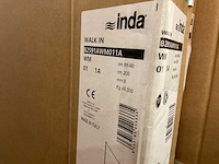 Inda 200x88-90cm b2591awm011a walk-in douchewand - afbeelding 2 van  3