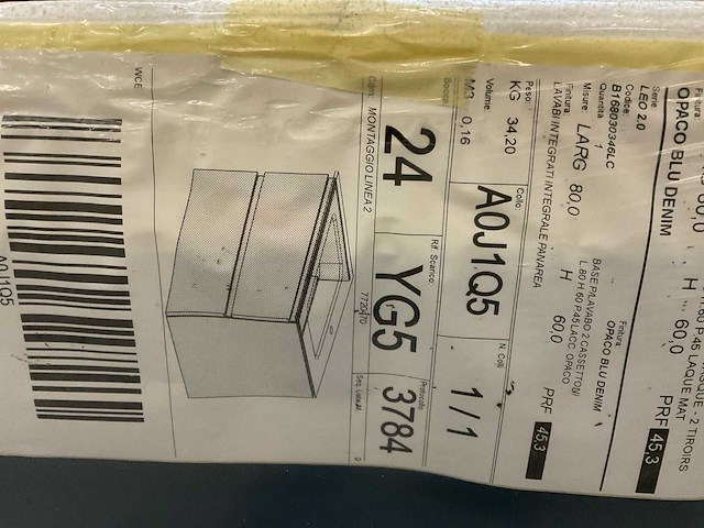 Inda leo 2.0 80cm wastafelonderkast - afbeelding 4 van  4