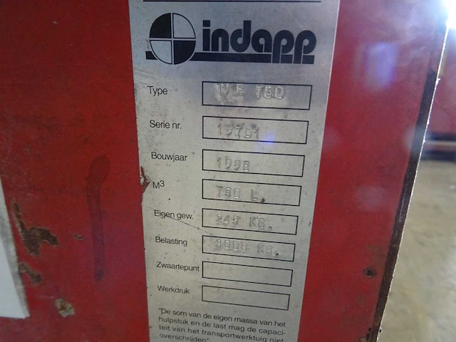 Indapp - 1998 - tkb790 - kantelbak 790l - afbeelding 5 van  5