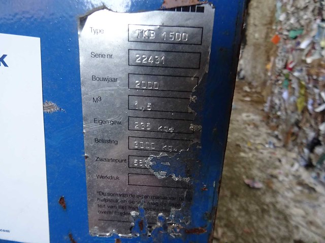 Indapp - 2000 - tkb 1500 - kantelbak 1,5m3 - afbeelding 5 van  5