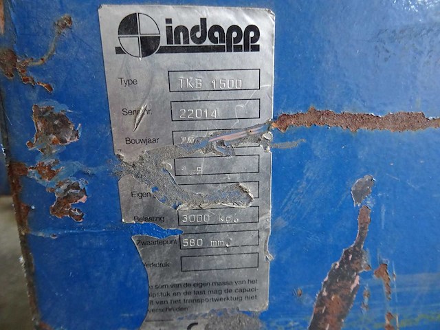 Indapp - tkb 1500 - kantelbak 1,5m3 - afbeelding 5 van  5