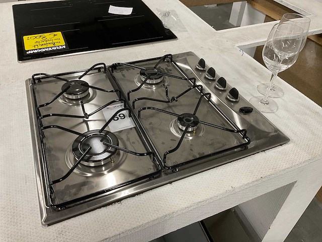 Indesit akm228/ix gas kookplaat - afbeelding 2 van  2