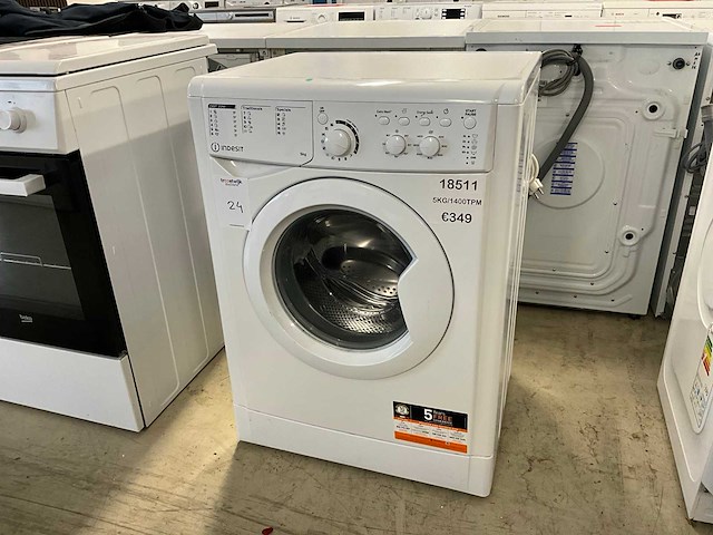 Indesit ewc 51451 w 5kg wasmachine - afbeelding 1 van  3
