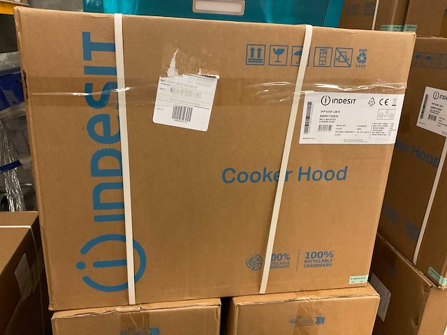 Indesit ihp 635f lmx wandschouw afzuigkap rvs (2x) - afbeelding 3 van  4