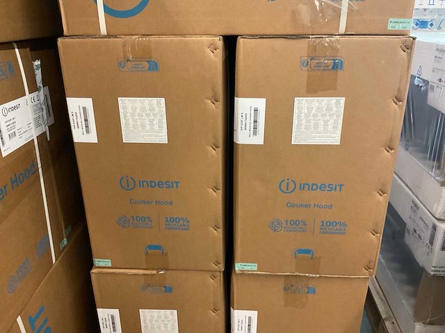 Indesit ihp 635f lmx wandschouw afzuigkap rvs (2x) - afbeelding 4 van  4