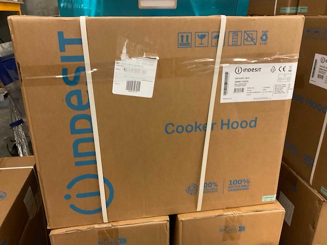Indesit ihp 635f lmx wandschouw afzuigkap rvs (4x) - afbeelding 3 van  4