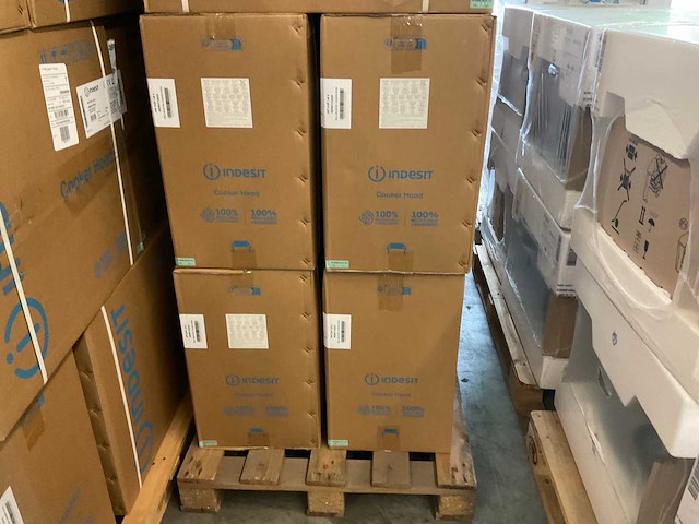 Indesit ihp 635f lmx wandschouw afzuigkap rvs (4x) - afbeelding 4 van  4