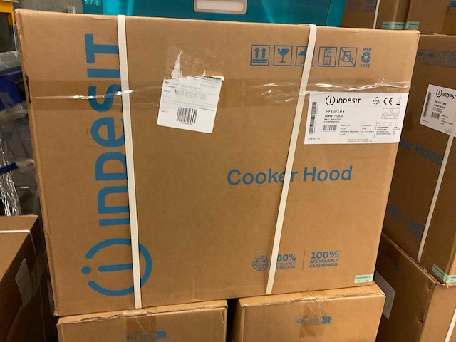 Indesit ihp 635f lmx wandschouw afzuigkap rvs - afbeelding 3 van  3