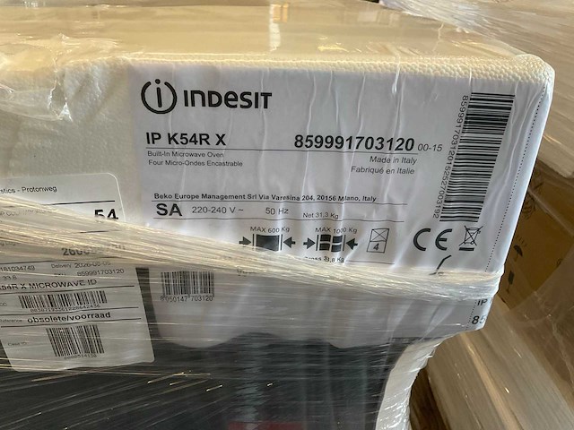 Indesit ipk54rx inbouw combi-magnetron (2x) - afbeelding 4 van  5